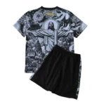 2024 Brazil Christ the Redeemer Special Kids Kit Football Jersey - Image 2