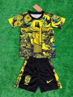 2024 Brazil Christ the Redeemer Special Kids Kit Shirt Football - Image 5
