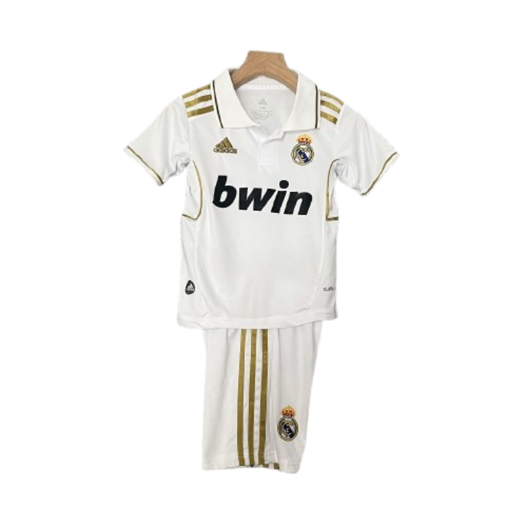 0881f3d6fa.png real madrid 11-12 Home Retro Kids Kit Soccer Jersey - Image 1