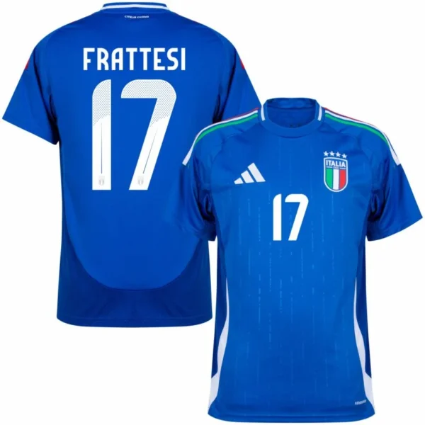 Italy Natio Home Frattesi 17 Shirt 2024-2025 Fan Size£ºS-2XL Non-Customize