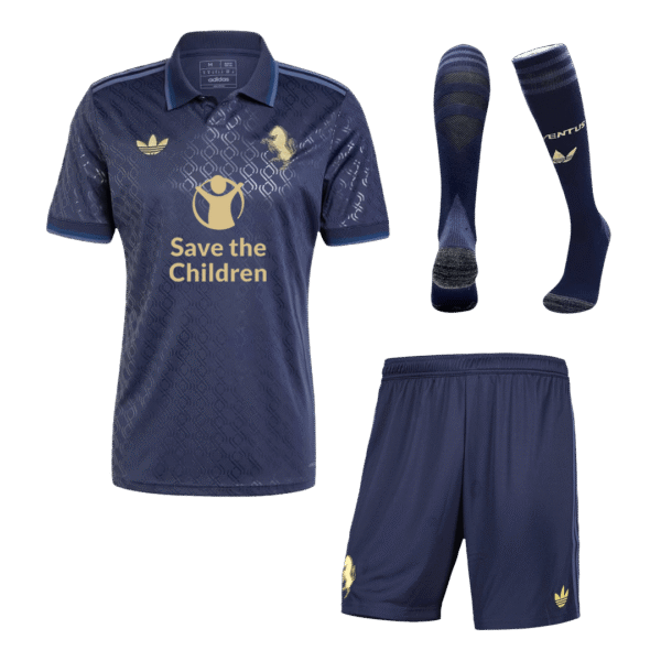 Juventus Third Away Custom Full Soccer Kits 2024-25 Save The Children Sponsor