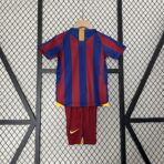 Barcelona 05-06 Home Retro Kids Kits Football Jersey - Image 3