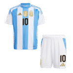 Kids Argentina MESSI #10 Custom Home Soccer Kits 2024
