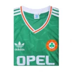 Ireland World Cup 1990 Retro Soccer Jersey Home - Image 3