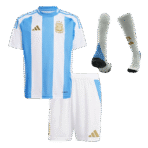 Kids Argentina Custom Home Full Soccer Kits 2024