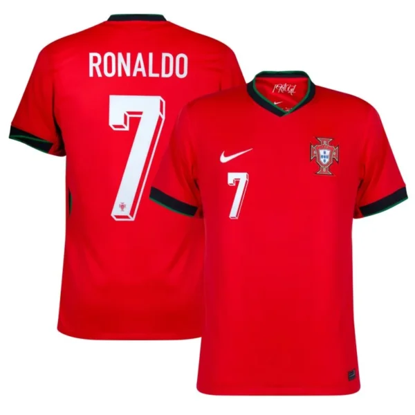 Portugal Home Ronaldo 7 £¨CR7 £©Shirt 2024-2025 Fan / Player version  Size£ºS-2XL Non-Customize