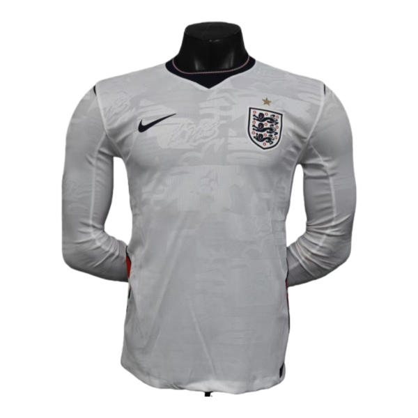 2026 England World Cup Home  Long Sleeve Soccer jersey Player version