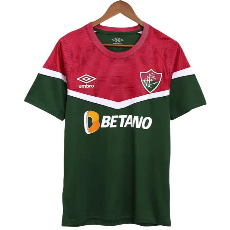 4ab2fad4ab.png Fluminense FC 2023/24 Pre-Match Jersey Red&Green Replica - Image 1