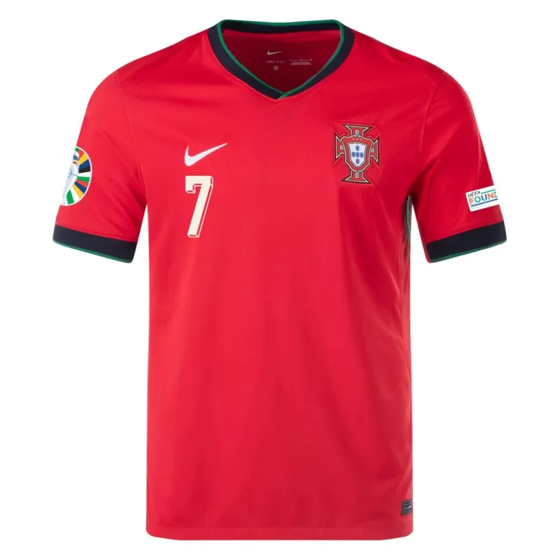 4d0e879445-1.webp 2024 Portugal Nation Home Ronaldo #7 R. Leão #17 Pepe #3 Jersey Euro - Image 1