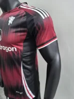 Manchester United Special Edition Black And RedFootball Jersey 2024/2025 Player Edition - Image 6