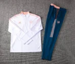 Arsenal Half-Pull Training Suit White Football Shirt 2021/2022 - Image 3