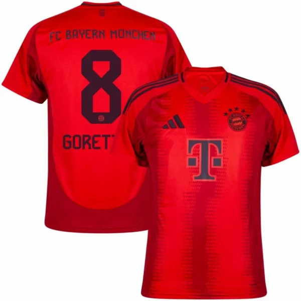 Bayern Munich Home Goretzka 8  Shirt 2024-2025 Fan version  Size£ºS-4XL Non-Customize