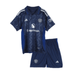 24-25 Manchester United Away Kids Jersey+Shorts