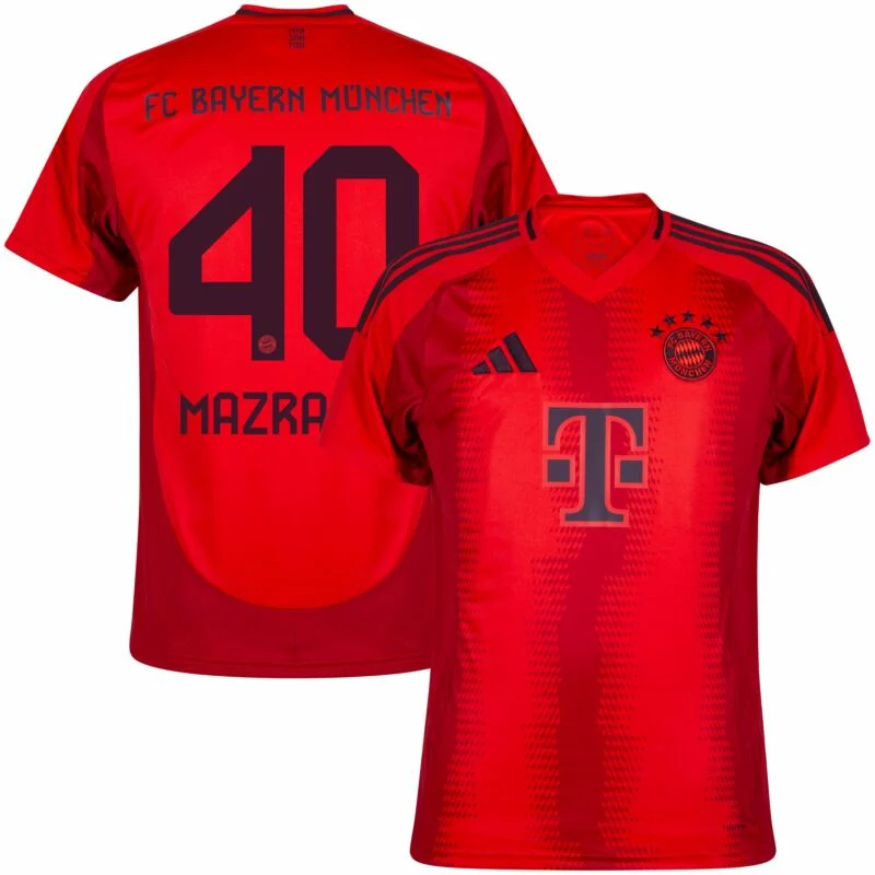 635-1551284ef9.webp Bayern Munich Home Mazraoui 40 Shirt 2024-2025 Player version Size£ºS-2XL Non-Customize - Image 1