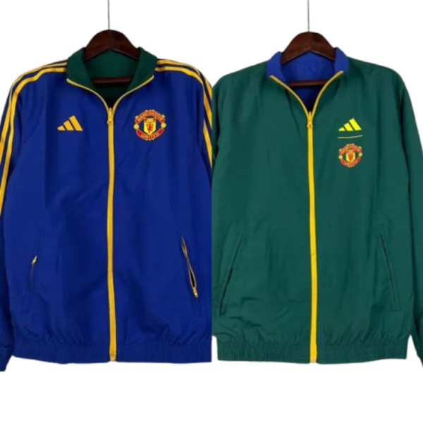 2023-2024 Manchester United Reversible Windbreaker£¨Blue-Green£©Soccer Jersey 1:1 Thai Quality
