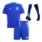 Kids Argentina Custom Away Full Soccer Kits 2024
