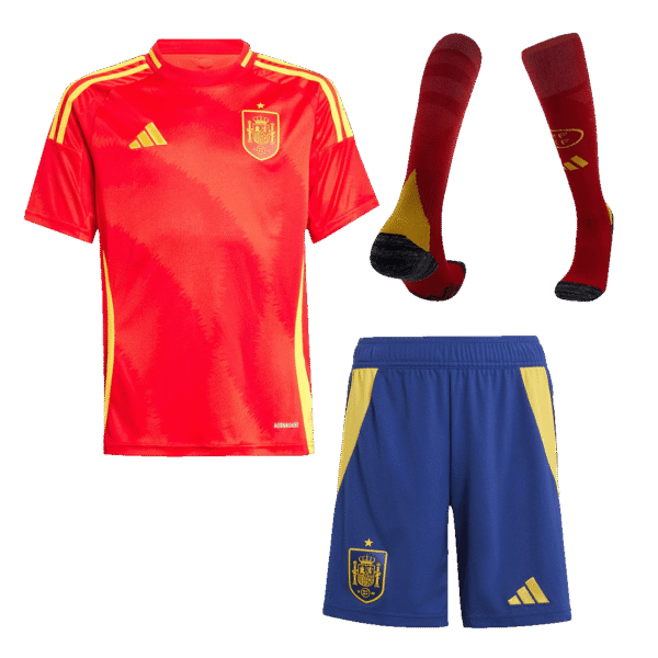 Kids Spain Custom Home Full Soccer Kits 2024