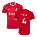 2023-24 M.SALAH #11 VIRGIL #4 SZBOSZLAI #8 MAC ALLISTER #10 Liverpool Home Jersey - Image 2