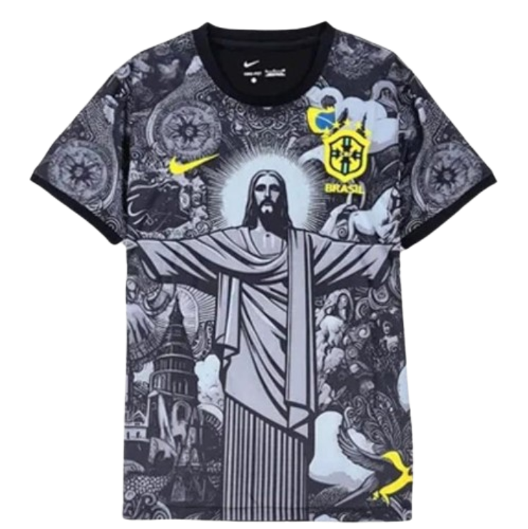 8f624e894f.png 2024 Brazil Nation Christ the Redeemer Special Kit Shirt Football Soccer Jersey - Image 1