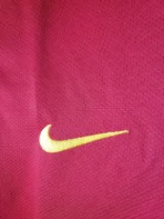 Barcelona Retro Nike Men Home Football Long Sleeve Shirt 2007-08 - Image 3