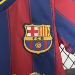 Barcelona Home 09-10 Retro Kids Kits Children Shirt Football Jersey - Image 5