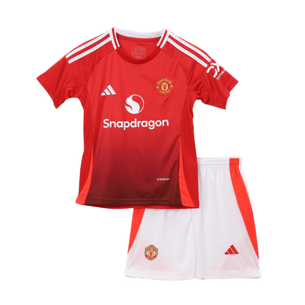 24-25 Manchester United Home Kids Jersey+Shorts