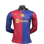 24-25 Barcelona Home Player Version Long sleeve Soccer Jersey