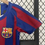 Barcelona 05-06 Home Retro Kids Kits Football Jersey - Image 6