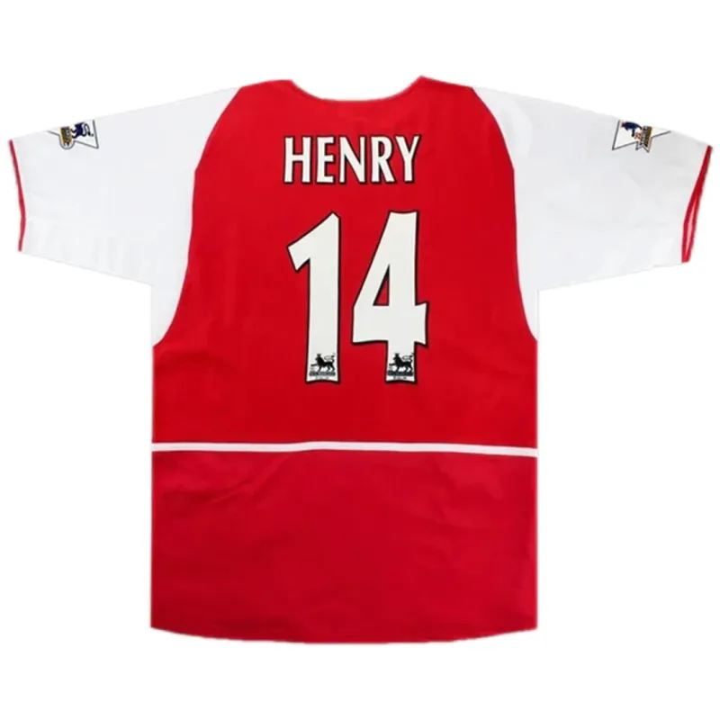 c2379e967e.webp Arsenal Henry #14 Retro Jersey Home Replica 2002/04 - Image 1