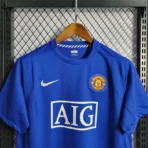 08-09 Manchester United Home #7 Ronaldo Retro Jersey - Image 9