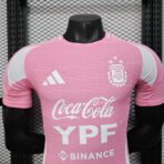Argentina Pink Shirt Player Edition Soccer Jersey 2025 - Image 7