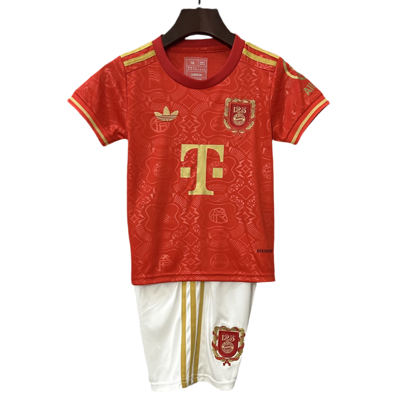 edf67648.png Adidas Kids Kits FC Bayern Munich 125th Anniversary Shirt 25-26 - Image 1