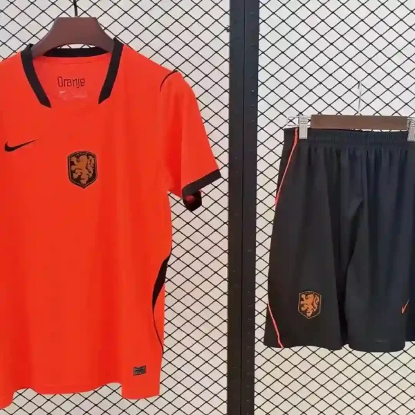 26-27 Netherlands home jersey short sleeved top for fans, casual training, sports football customization