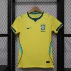 Player 26-27 World Cup Brazil home jersey short sleeved football quick drying casual top custom women's clothing