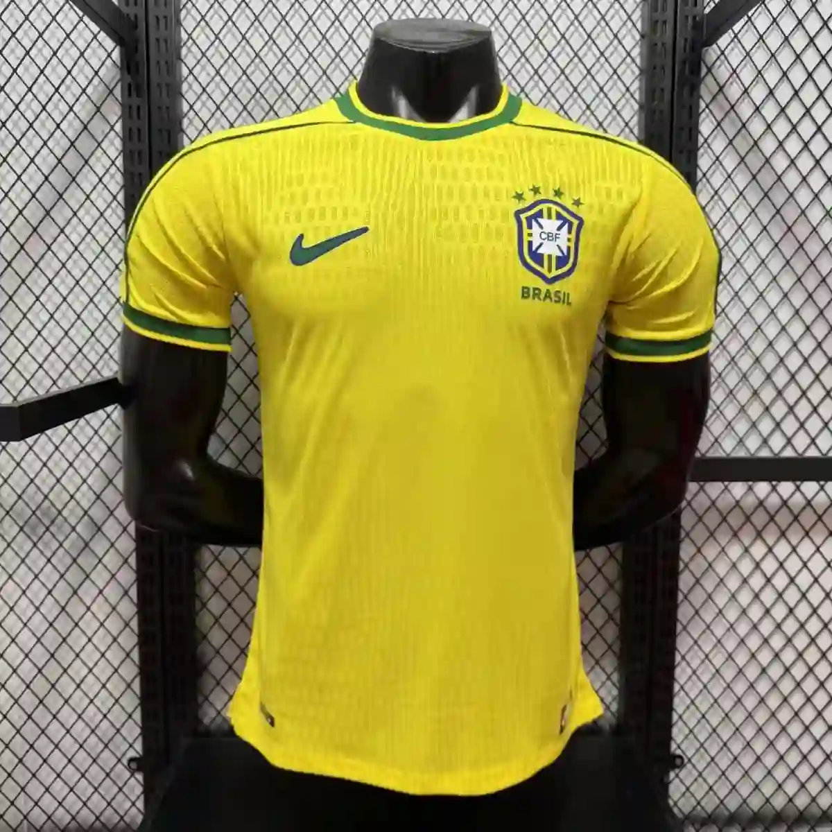 6368e7ef-45ac-40d0-9b4b-0e674d80711b Player 26-27 Brazil World Cup home jersey Ronaldo football sports short sleeved shirt - Image 1