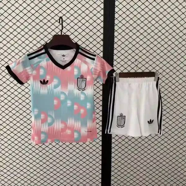 Fans 26-27 new Belgium away jersey short sleeved top casual team kit football customized children's jersey