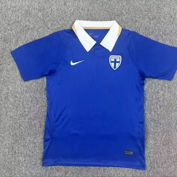 26-27 Finland away short sleeved jersey fan version