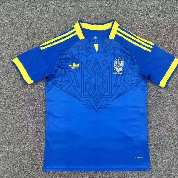 26-27 Ukrainian away short sleeved casual jersey for fans